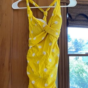 Yellow LLbean bathing suit